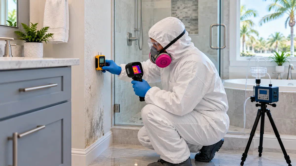 Mold Inspection and Testing in Tequesta